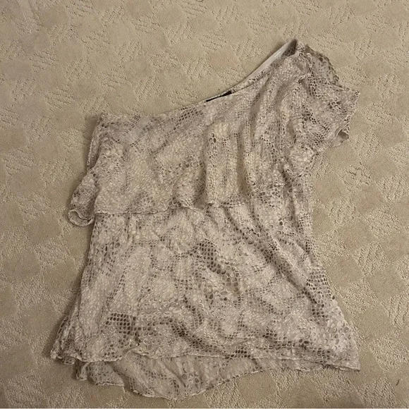 White House Black Market Asymmetrical Blouse - Picture 3 of 5